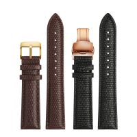 16mm 18mm 20mm 22mm Black Brown Red Top Grade Lizard pattern Men and women Genuine Leather Watch BAND Strap Free Delivery