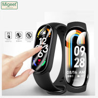 Mibeet ฟิล์มสำหรับ Xiaomi Mi สมาร์ทแบนด์2ชิ้นฟิล์มป้องกันหน้าจอ8 Miband 8 Miband 7 Miband 6 Xiaomi Mi เต็มฟิล์มป้องกันสำหรับใส8 7 6 6กำไลข้อมืออัจฉริยะอุปกรณ์ป้องกันหน้าจอ