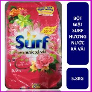 Xà bông giặt đồ Surf - Bột giặt surf 5.8kg Tặng 1 bịch tăm bông đầu nhỏ