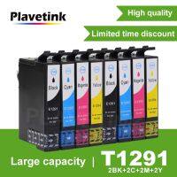 Plavetink 2ชุด T1291-T1294ที่รองรับตลับหมึกสำหรับ Epson Office BX625FWD BX630FW BX635FWD BX925FWD BX935FWD หมึกเต็ม Y53