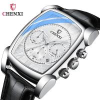 New multifunctional sports watch mens leather fashion trend rectangular waterproof niche luminous quartz watch men --nb230704◆