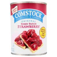✨Sale✨ คอมสต็อค สตรอเบอร์รี่กวน 595กรัม Comstock Strawberry Pie Filling Or Topping 595g