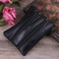 THINKTHENDO Women Men Fashion Mini Purse Coin Card Key Ring Wallet Pouch Zipper Small Change Bag 12x9cm