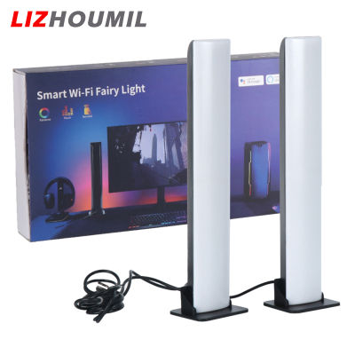 LIZHOUMIL บาร์ไฟ LED สมาร์ทพร้อมโหมดซิงค์เพลงแถบไฟ RGB ควบคุมแอปปรับความสว่างได้สำหรับทีวีภาพยนตร์พีซี