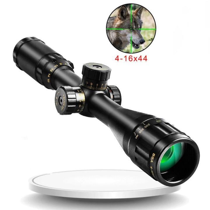 bsa-4-16x44-aoe-ยุทธวิธี-riflescope-optic-sight-สีเขียวสีแดง-illuminated-ขอบเขตการล่าสัตว์ปืนไรเฟิลขอบเขต-แท้ค่ะhigh-shock-proof-scope