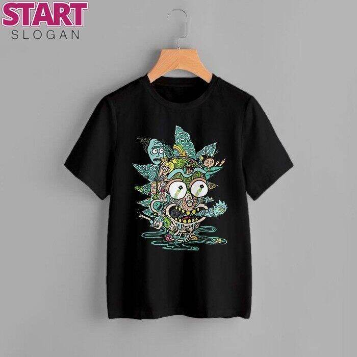 Start เสื้อยืด สินค้ามาใหม่การ์ตูนเสื้อเชิ้ตผู้ชายrick And Morty เสื้อยืดการ์ตูนริก Unisex