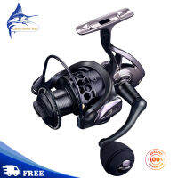 Gta1000-7000 Spinning Fishing Reel รอกตกปลาโลหะทั้งหมดพร้อมที่จับออกแบบตามหลักสรีรศาสตร์ที่สะดวกสบาย