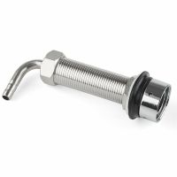 [HOT] 92.5mm Stainless Steel Elbow Shank Beer Tap Draft Beer Faucet Accessories with Diameter 8mm for Beer Keg