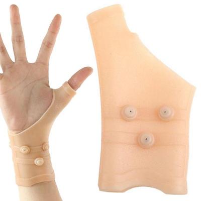 Wrist Brace Elastic Thumb And Wrist Brace Skin Tone Magnetic Glove Protector Thumb Compression Sleeve for Carpal Tunnel Hand Tendonitis and Typing famous