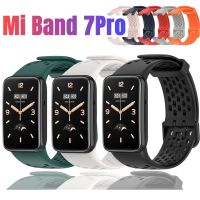 ♂ Oddychający pasek silikonowy do bransoletki Xiaomi Mi Band 7 Pro wymiana opaska na nadgarstek do Xiaomi Mi Band 7Pro mi band 7 pro pasy