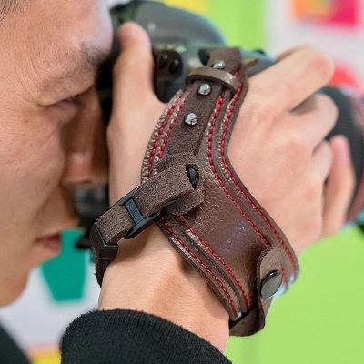 【ขาย】กล้องหนังสายรัดข้อมือ DSLR แบบพกพากันน้ำมือที่ใส่เข็มขัดกันกระแทกสายสำหรับ Canon Nikon Sony Leica Fujifilm