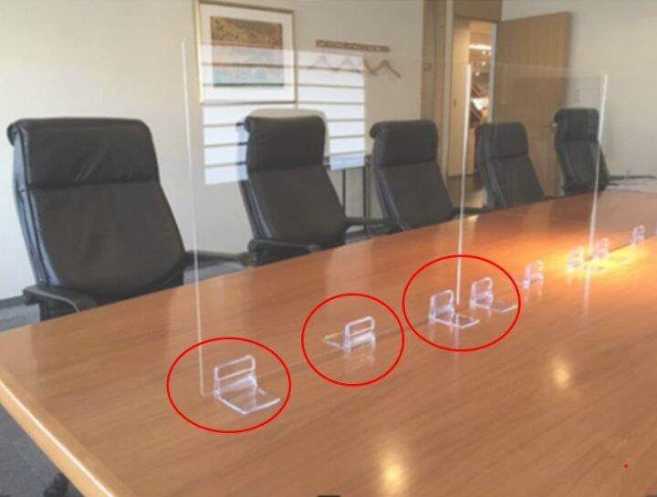 2pcs/set Binders for Acrylic Partition KAWAJUN Lshape Binder Stand