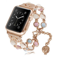 Strap For Apple watch band 40mm 44mm band 38mm 42mm Women Night Luminous Pearl bracelet Apple watch serie 3 4 5 se 6 7