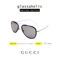 [ลดกระหน่ำ] แว่นกันแดด GUCCI รุ่น GG2245-N ทรงสะพานคู่ เลนส์เทาเข้ม ใส่แล้วเท่ไม่ซ้ำใคร