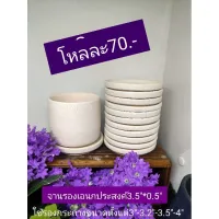 จานรองดินเผาเอนกประสงค์3.5ยกโหล70.-