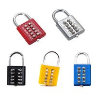 【YF】 10 Digit Push Button Password Lock Chrome Plated Anti-theft Combination Padlock Locking Mechanism for Locker Etc