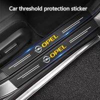 Carbon Fiber Car Door Threshold Anti Scratch Decal For opel astra j corsa d astra astra k vectra bvectra b insignia vivaro