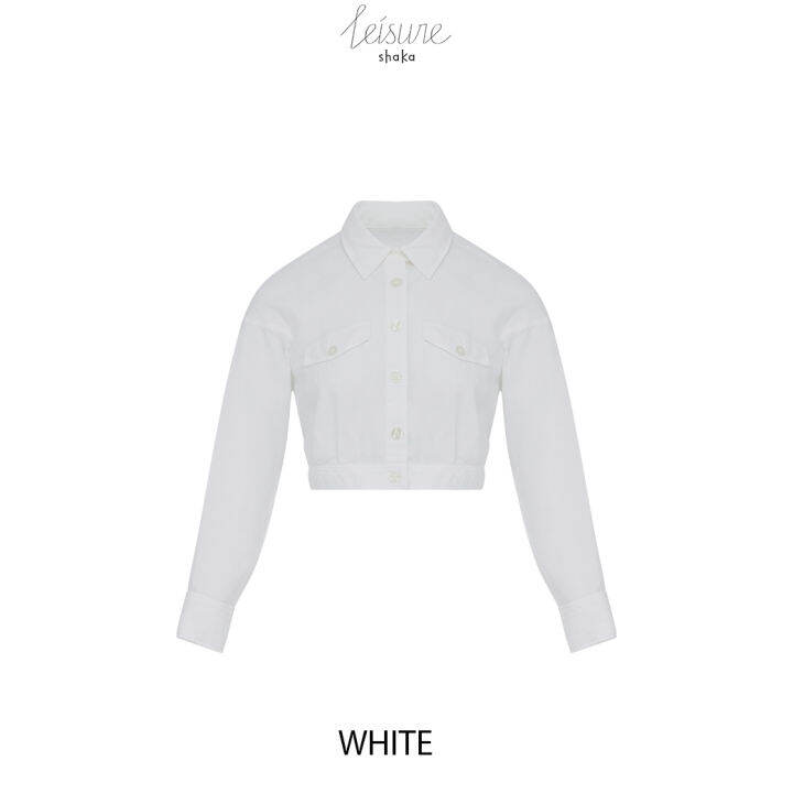 ss22-work-shirt-เสื้อเชิ้ต-ตัวสั้น-แขนยาว-bl-l220503