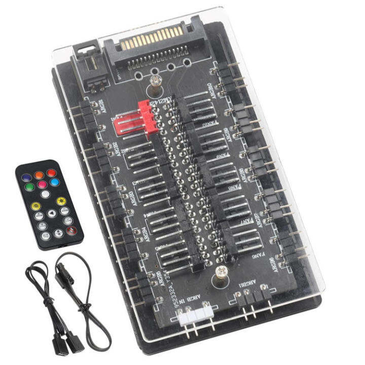 ARGB Controller Hub PC 5V 10PIN PWM Hub Temperature Control PWM Hub MultiPorts Controller