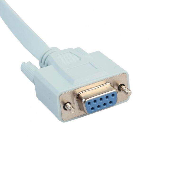 5ft 9Pin DB9 Serial RS232 to RJ45 Cat5 Console Rollover Cable