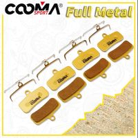 Bicycle Disc Brake Pads for SHIMANO XT M9020/M8020/Zee/Saint/M640/M800/M810/M820/M520/M420 4 Pairs Gold Full Metal