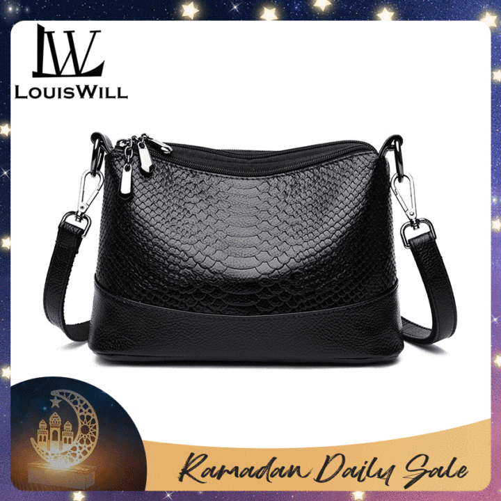 LouisWill Ramadan handbag for women Women's Bag Crocodile Pattern Soft