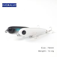 【DT】hot！ HAIMALUO HOPOPEN Floating Fishing Lures 76mm Top Saltwater Hard Baits Dog Walking Sea Bass Wobblers Topwater