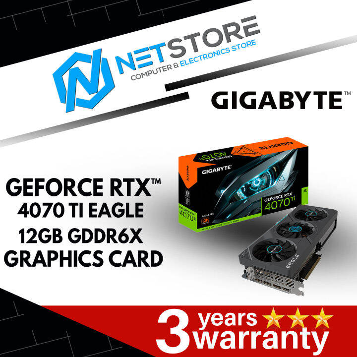 GIGABYTE GEFORCE RTX™ 4070 TI EAGLE 12GB GDDR6X GRAPHICS CARD-GV ...