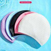 Silicone Swimming Cap Men Women Plus Size Adults Swimming Hat High Elastic Ear Protection Long Hair Sports Ultrathin Caps Diving