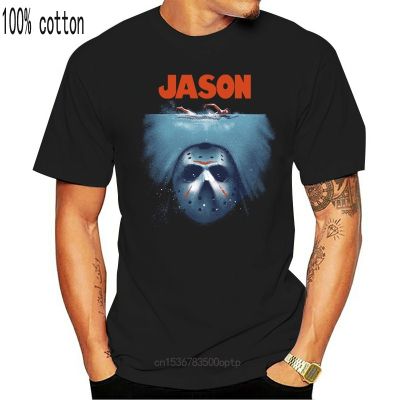 New Jason Voorhees T-Shirt Halloween Below The Lake Tee Shirt Short Sleeve Retro O Neck Tee Shirt