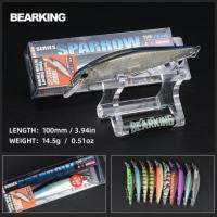 [Sell Well]☋Bearking 10ซม. 15กรัมรุ่นใหม่ตกปลาเหยื่อตกปลาแบบแข็ง14สีให้เลือกปลาซิวคุณภาพระดับมืออาชีพ Depth0.8-1.5เมตร