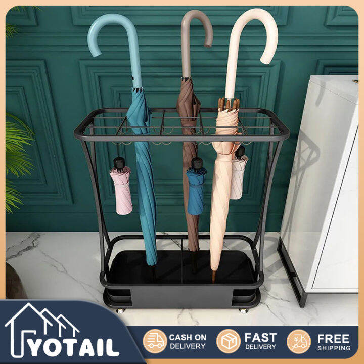 Simple Home Classic Black Umbrella Rack Hotel Lobby Umbrella Storage