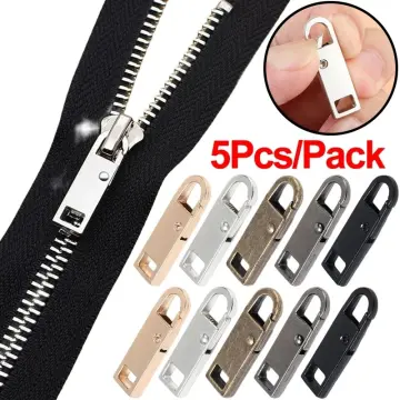 Zipper Pull Replacement 6pcs Portable Zip Fixer Zipper Head Puller Set  Flexible Fix Zipper Puller Replacement Detachable Jacket