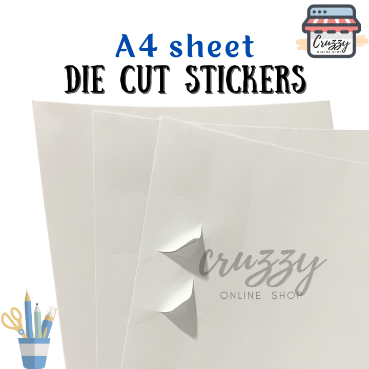 Die Cut Label Stickers / A4 Sheet Self-adhesive / Printable and ...