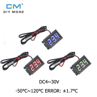 Diymore DC4~30V 0.56INCH ตัววัดโวลท์แบต Digital Voltmeter Voltage Tester โวลต์มิเตอร์ดิจิตอลแอมมิเตอร์  โวลต์-ความยาวสาย1เมตรรูป NTC 3950 10K 1% 50 ℃ ~ 120 ℃ เซ็นเซอร์อุณหภูมิ