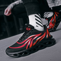 Mens Fashion Flame Printed Sneakers Comfortable Running Shoes Outdoor Men Athletic Shoes