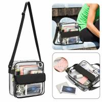 Clear Crossbody Bags Women Transparent Pvc Waterproof Tote Bags Jelly Messenger Shoulder Bag Girls ZipTravel Shopping Bags