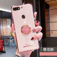 เคส LIFEBELLE สำหรับ Huawei Nova 2 Lite 3i 3e 4e 5T 7i 7SE 8 9 10 Pro เคส Y61 Y70 + ตัวยึดขาตั้งแหวนใส่นิ้วขอบเคลือบเงาหรูหราบางเฉียบเคสมือถือซิลิโคน TPU พรีเมี่ยมกันกระแทกฝาครอบป้องกัน