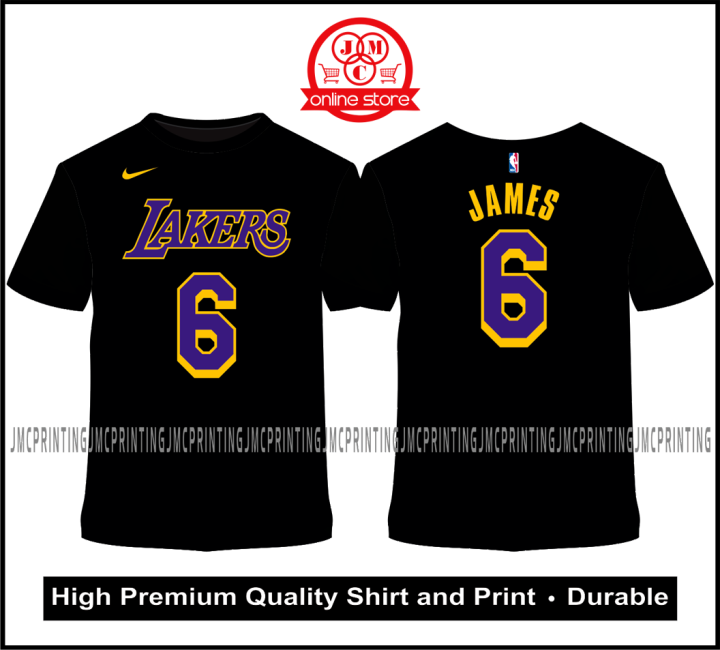 NEW Lebron James Los Angeles Lakers #6 Player Shirt Adult 2XL Purple