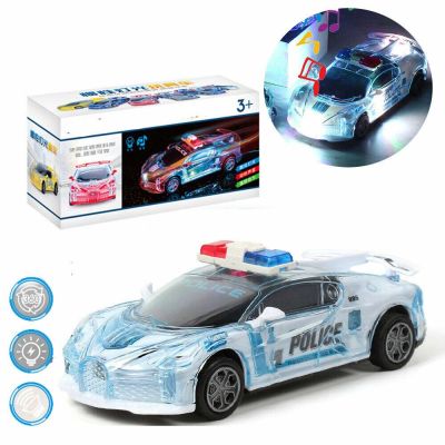 Mainan kereta untuk kanak-kanak lelaki kanak-kanak polis kereta elektrik muzik LED cahaya mainan kereta ulang tahun hadiah tahun baru untuk kanak-kana