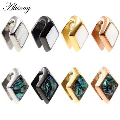 【CW】✼  Alisouy 1PC Rhombus Ear Weights Heavy Expander Stretcher Plug Gauges Earrings Piercing Jewelry