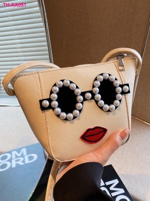 female 2023 mini bag new individual design bucket web celebrity niche joker brim inclined shoulder