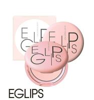 Eglips Glow Powder Pact 8g สีชมพู แป้งพัฟสูตรปรับสภาพผิวให้เปล่งประกายสดใส (1 ตลับ)