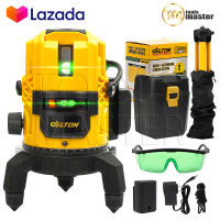 DELTON เครื่องวัดระดับเลเซอร์ ระดับน้ำเลเซอร์ 2 เส้น 360 องศา เลเซอร์สีเขียว 2 Lines Green Laser Level รุ่น DT-GL2P เลเซอร์ เลเซอร์วัดระดับ วัดได้ทั้งกลางแจ้ง-ที่มืด พร้อมกล่องเก็บอุปกรณ์ แถมฟรี!! ขาตั้งวัดระดับ มูลค่า 590 บาท