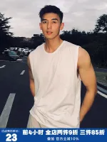 original  港仔文艺男 240g重磅纯棉汗衫背心男生夏季美式复古运动无袖t恤