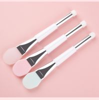 ◄ Double fur brushes double silicone beauty tool DIY painting mask brushes manufacturers