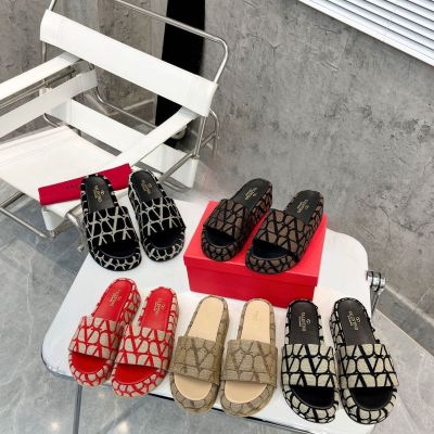 【Original Label】Thick Soled Slippers for Women Wearing Outer and Inner Sandals for Women Wearing Straight Line Sandals for Women