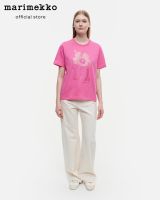 MARIMEKKO ERNA UNIKKO LOGO SPARKLE T-SHIRT เสื้อ เสื้อยืดลายดอกไม้โลโก้ Marimekko