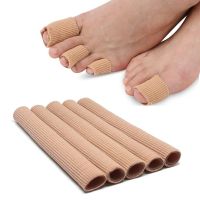 1 Pc 3 Size Can Be Cut Toe Set Ribbed Fabric Gel Tube Sleeve Cap for Finger Hammer Toe Cap of Foot Protection Toe Finger Care