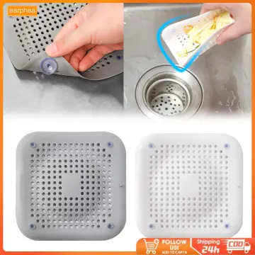 2Pcs Sink Filter Shower Drain Hair Catcher Stopper Household Kitchen  Bathroom Drain Cover Universal Anti-clogging Sink Strainer